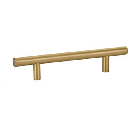 Patioplus 10 in. Center to Center Brass Bar Cabinet Pull, Satin Brass PA2056037